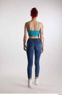 Rada  1 back view blue crop top blue jeans…